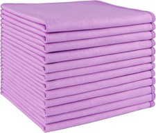 Microfiber Glass Cleaning Cloths 12 PK Lint Free Streak Free Reusable Cleaning