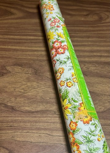 Vintage Contact Paper Shelf Drawer Liner Adhesive Retro Floral 60s 70s NOS - Picture 6 of 8