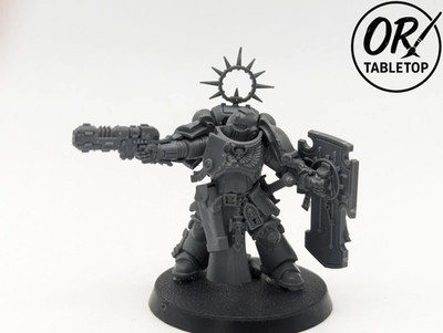 Space Marine Lieutenant m. Sturmschild, *unbemalt*, Space Marines, Warhammer 40K