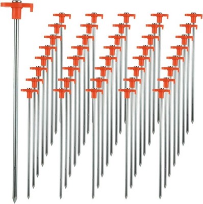 40PCS 10'' Heavy Duty Tent Stakes,Metal Tent Pegs,Galvanized Non-Rust Tent Stake