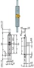Viro narrow lock to be applied with two locking points with 25 mm diameter cylin