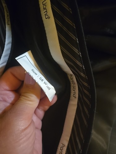 Traje Para Hombre Pronto Uomo Toda Lana 60 L Chaqueta - Pantalones Cintura 58 - Imagen 10 de 14