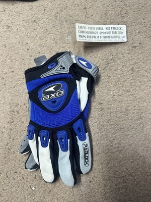 AXO Padlock All Weather Motocross Gloves Sz Youth Large/7 NEW OLD STOCK