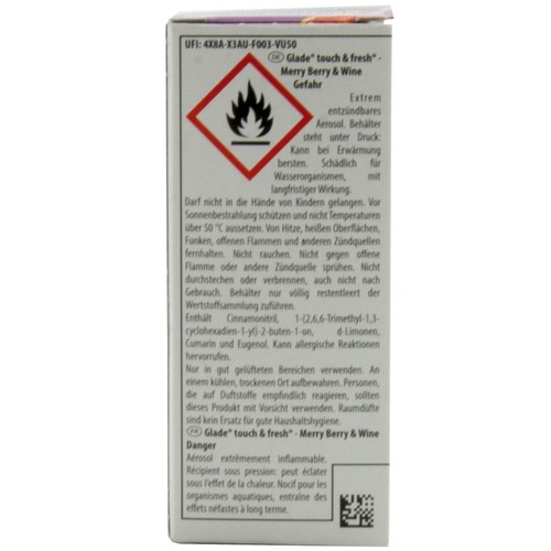 Glade Touch & Fresh Minispray Merry Berry & Wine 12 X 10ml Refill Pack Scent - Picture 3 of 4