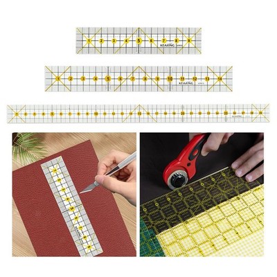 Patchwork-Lineal, transparentes Lineal für einfache Quilt-Designs,
