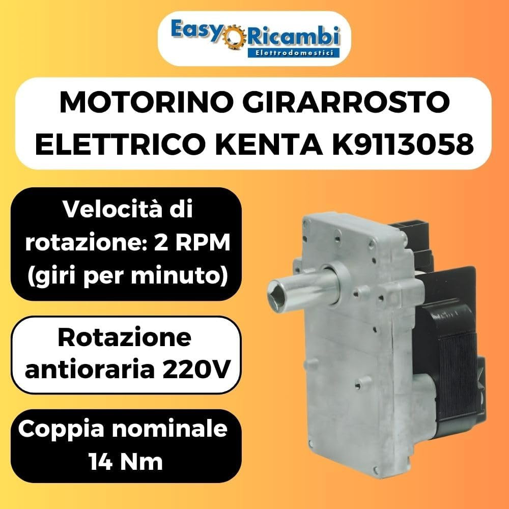 Motorino Elettrico per Girarrosto Universale - Ricambio 220V BBQ - 2