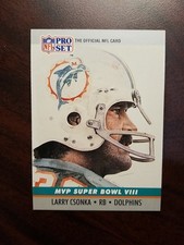 1990 Pro Set - Super Bowl Mvp's Larry Csonka #8
