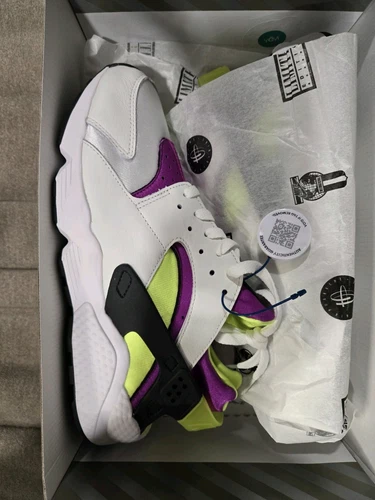 NEW Sz 11 Nike Air Huarache Men's Shoes  Yellow Magenta Black free shipping