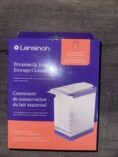 Lansinoh Breastmilk Storage Container with Quick-Freeze Tray Stores up to 10 New