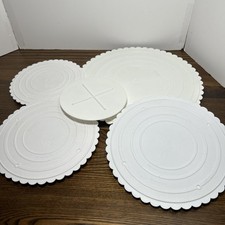 Lot Of 5 VTG Wilton Preferred Scalloped-Edge Separator Plate 7 9 10 11 15