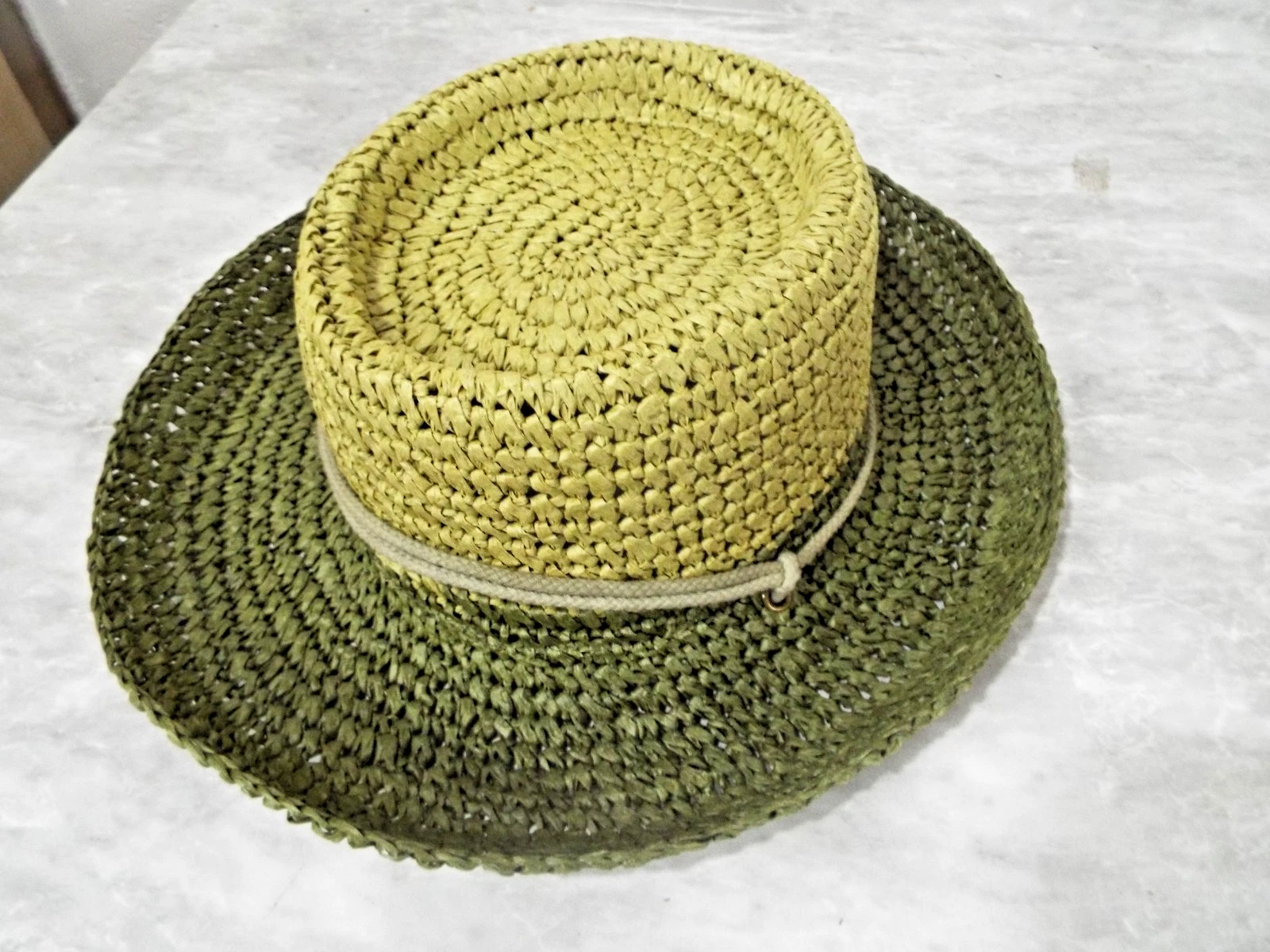 Vintage Two Tone Green Ladies Hats Sz M