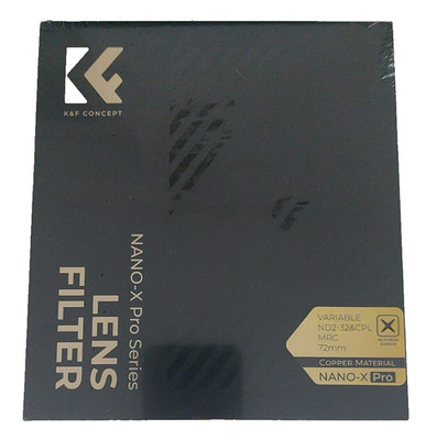 K&F Concept ND2-ND32 Filter Nano X Pro Copper Frame 72mm | Graufilter ND