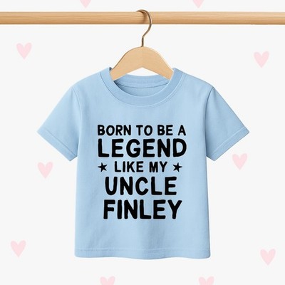 Born to be a Legend like my Onkel! Kinder T-Shirt, personalisierte Nichte Neffe Geschenke