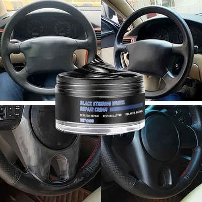 Black Steering Wheel Repair Paste, Scratches, Steering Wheel Cream New U2N0