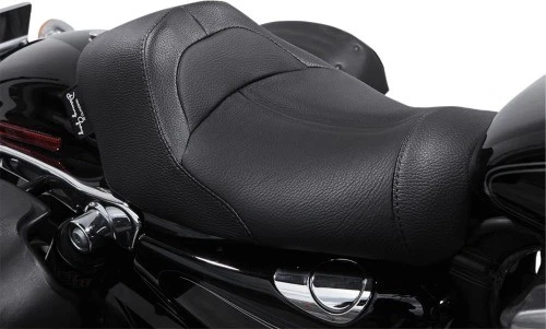 Asiento individual Danny Gray MinimalIST cuero negro Harley Davidson FA-DGE-0254 Foto 3 de 4