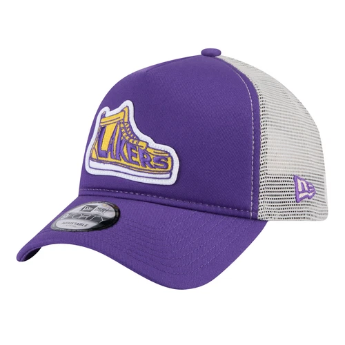 Men's New Era Purple Los Angeles Lakers Victory Grove Vintage Sneaker Trucker - Picture 1 of 6