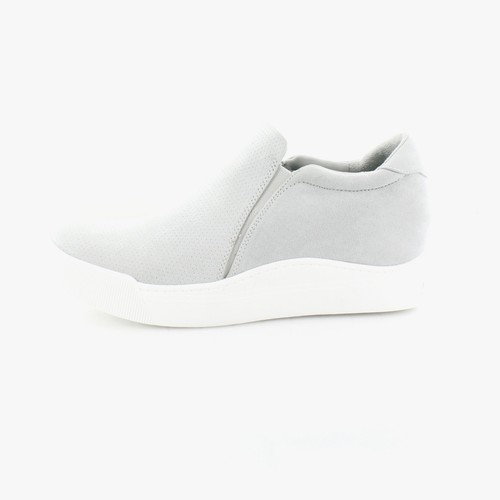 Dr. Scholl's Time Off Wedge Damen FLATS Grau Mikrofaser Perf