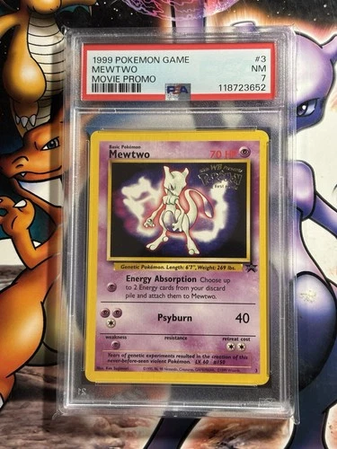 1999 Pokémon Game ~ Movie Promo ~ Mewtwo #3 ~ PSA 7 NM