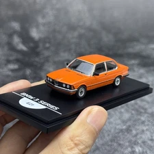 1:64 Scale BMW E21 3-Series Orange Alloy Diecast Model Car Collection