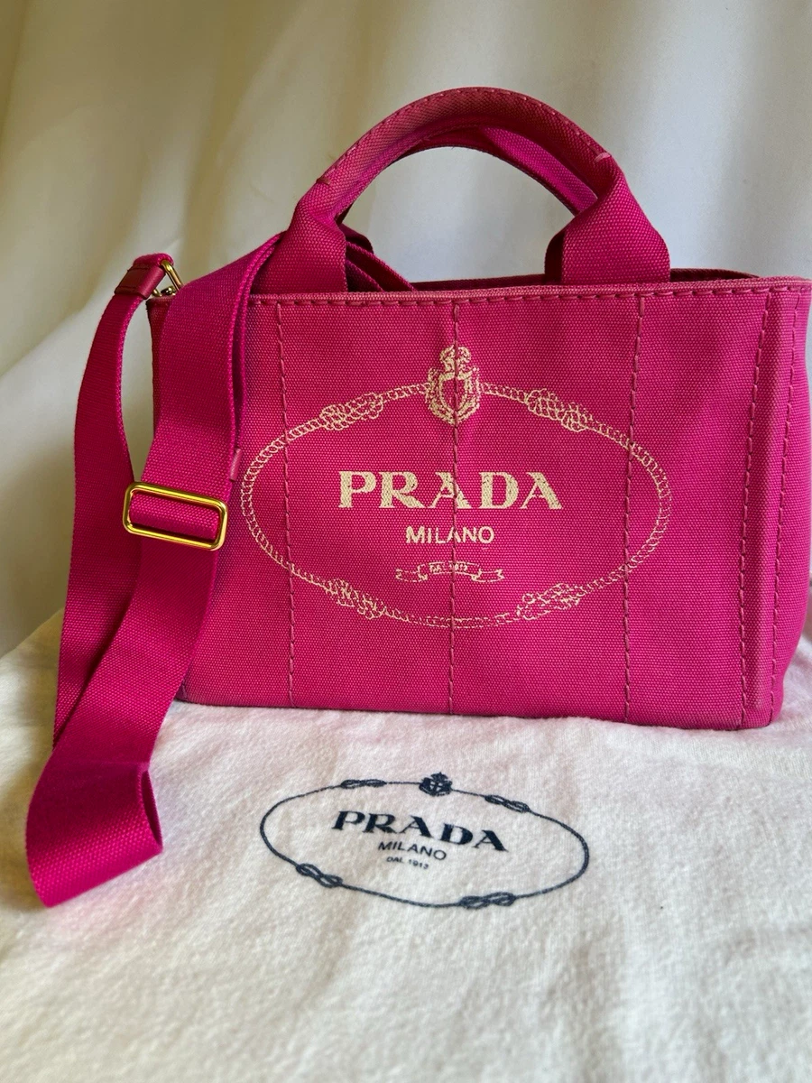 PRADA Canapa Tote Pink Bags & Handbags for Women for sale | eBay