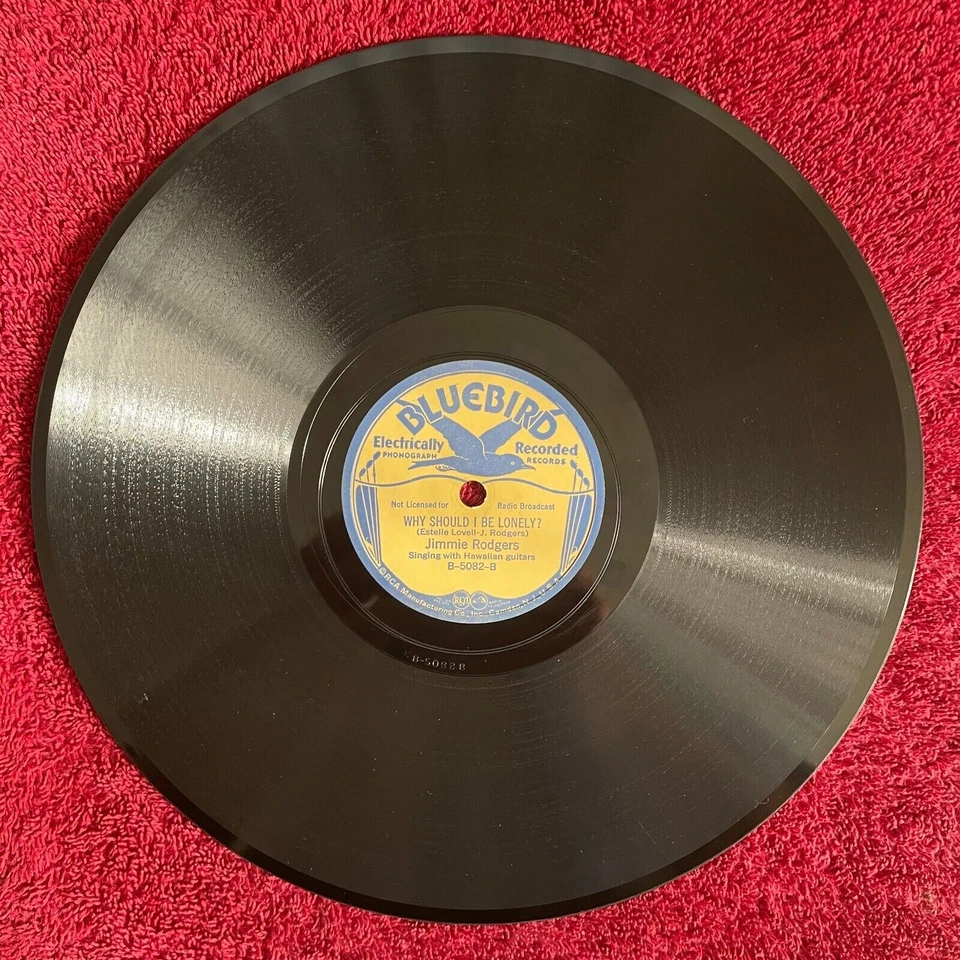 JIMMIE RODGERS Bluebird B-5082 78rpm (Pre-War Country, 1933, Video) - Image 4 of 4