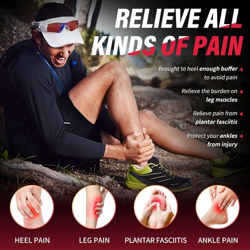 Plantar Fasciitis Insoles for Men - Arch Support Inserts with Shock Absorbing - Picture 4 of 6