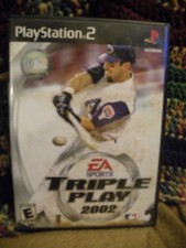 EA Sports Triple Play 2002 Playstation 2 with original booklet, works