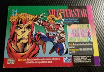 1993 Marvel Super Heroes SHATTERSTAR Gaveedra-Seven X-FORCE Fabian