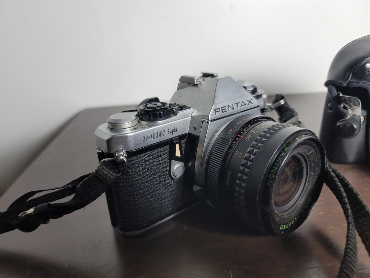 Pentax ME Super 28mm Makinon Lens and Case | eBay