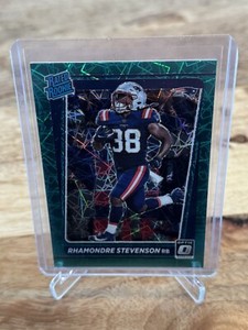 Rhamondre Stevenson 2021 Donruss Optic Rated Rookie Green Velocity RC #237