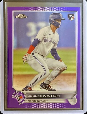 Gosuke Katoh - 2023 Topps Chrome Baseball - Update - Rookie - Purple #USC42