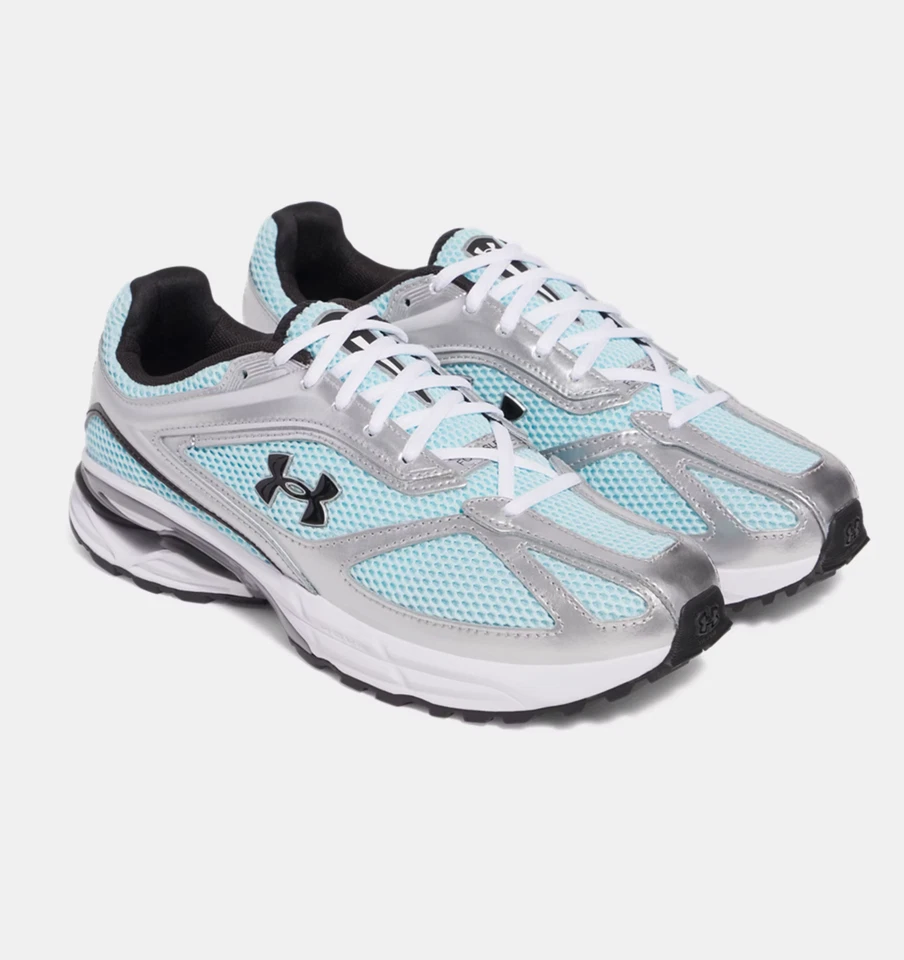 Scarpe Da Corsa Unisex UA Apparition In Stream / Argento Metallico - Immagine 3 di 4