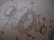 Clark 290m Axle Hub 116733 Rite Big Bud Tractor  Friggstad Scraper