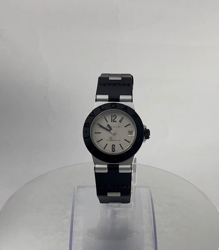Bvlgari AL32TA Aluminium Black Day Indicator Quartz Watch Bvlgari AL32TA Aluminium Black Day Indicator Quartz Watch