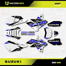 Blue Shift Graphics Kit fits Suzuki DRZ400SM Drz400s drz400 Supermoto DRZ 