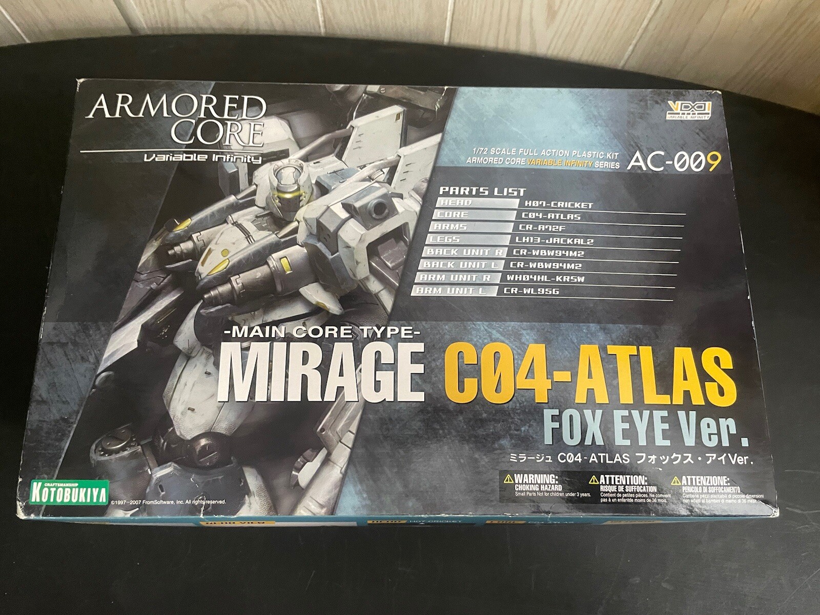 Kit Núcleo Blindado Mirage Co4 Atlas Fox Eye Ver Jack-0 Modelo Kit