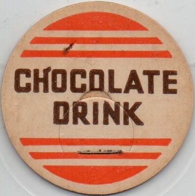 Milk Bottle Cap - CHOCOLATE DRINK - generic cap - 1 5/8''