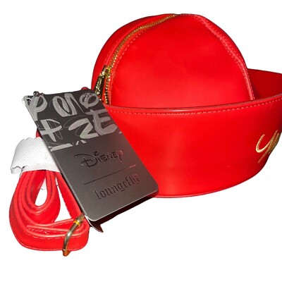 Loungefly Disney Minnie Mouse Daisy Red Hat Crossbody Bag +  display picture 2