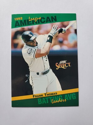 1993 Score Select Batting Avg FRANK THOMAS - #3 of 90 - Chicago White Sox - NMT