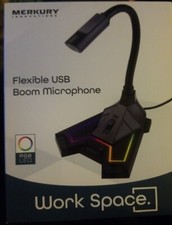 Merkury Work Space Flexible Usb Boom Microphone