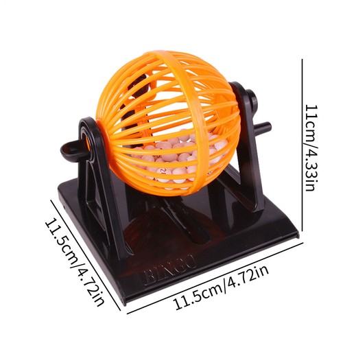 NEW Bingo Game Set Lottery Number Machine Family Party Game Ingo Cage With Ball - Picture 2 of 7