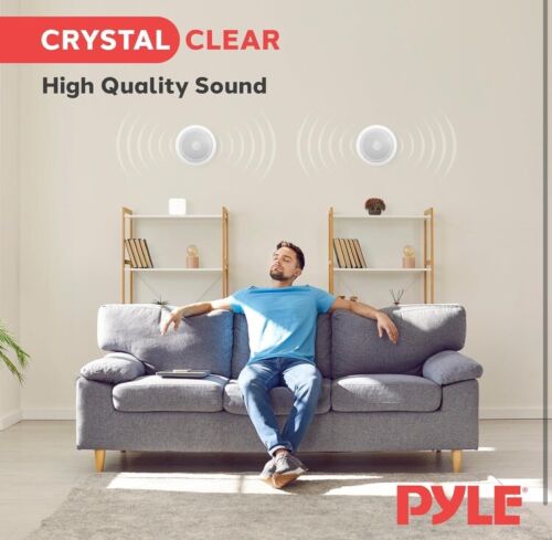 Pyle 6.5” 70v Ceiling Mount Speakers-Pair of 2-Way Midbass Woofer Speaker... - Picture 7 of 9
