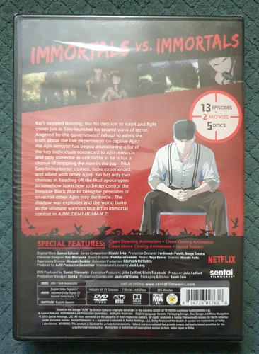 Ajin: Demi-human Season 2/Two complete collection DVD anime series **NEW**OOP** - Picture 2 of 2