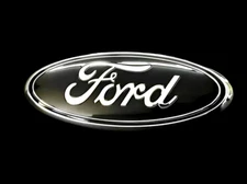 9" Black Ford Front Grill Logo/Tailgate Emblem Badge Oval Icon