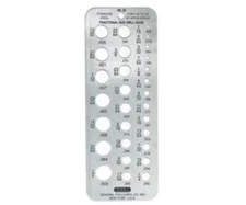 General Tools 24 Fractional Drill Gauge, Hobby Drill Gauge for 1/16 to 1/2" Size