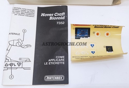 MATCHBOX ROBOTECH HOVERCRAFT BIOROID 7352 VINTAGE 1985 NEU IN BOX - Bild 4 von 9