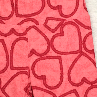 Legging LuLaRoe Rose à Cœurs - Taille Unique Adulte - Très Bon état