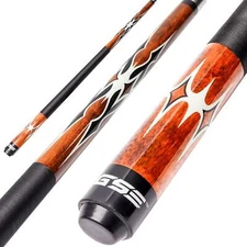GSE 58" Brown 2-Piece Canadian Maple Pool Cue Stick (18oz - 21oz Available)