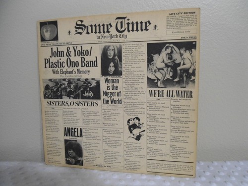 John Lennon & Plastic Ono Band 2 LP Some Time In New York City -W- One Insert! - Picture 2 of 17