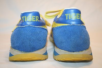 Vintage Asics Tiger Made in Japan Blue Yellow Sneakers Shoes
